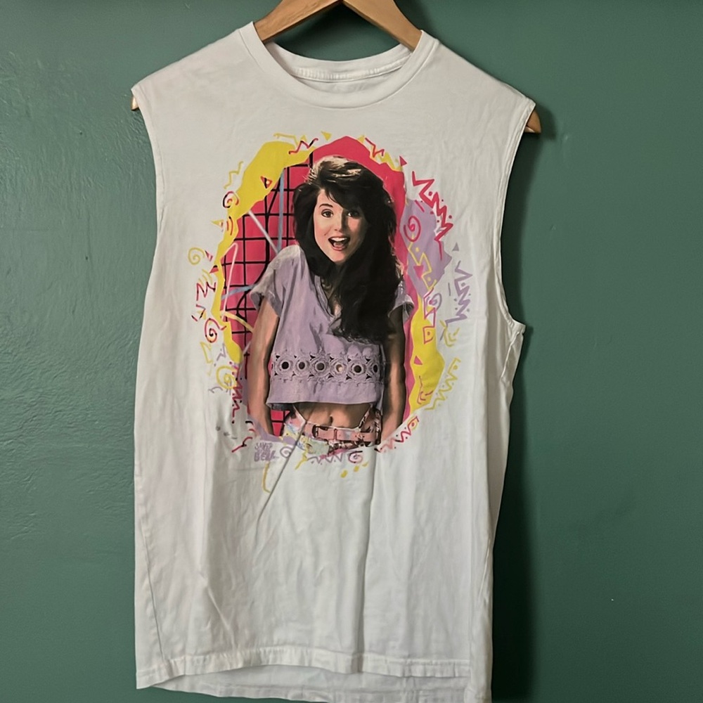 Saved by the Bell, Kelly Kapowski sleeveless T-shirt Size  medium